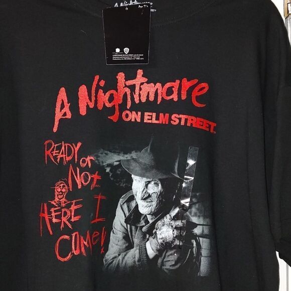 A Nightmare on Elm  Street Tshirt Ready or Not Here I Come  Sz L - Picture 2 of 4